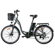 Градски електрически велосипед Elmotive CityBike 26 | черен
